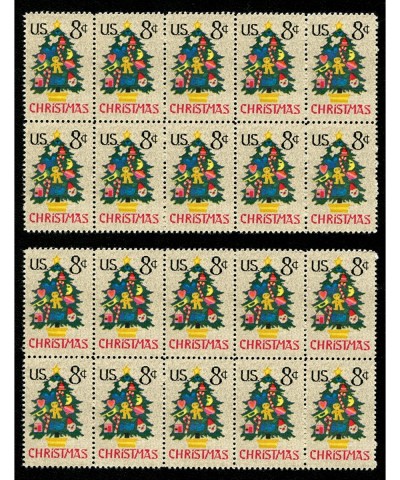 Vintage Needlepoint Christmas Tree Postage Stamps * Christmas Card Postage Stamps $24.74 Collectibles Display & Storage