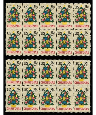 Vintage Needlepoint Christmas Tree Postage Stamps * Christmas Card Postage Stamps $24.74 Collectibles Display & Storage