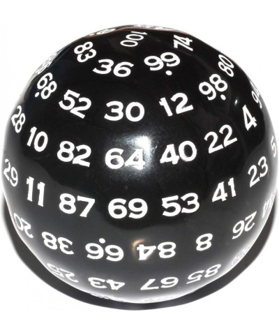 100 Sided Die Black in White Numbers 100 Sided Cube Each Surface is Uniform D100 DND Dice for RPG MTG Table Game Dice(48.5mm)...