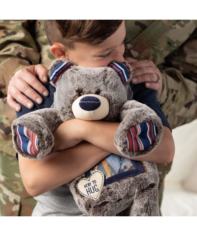 Military Here to Hug Photo Natural Brown 12 inch Plush Polyester Stuffed Bear $66.07 Stuffed Animals & Teddy Bears