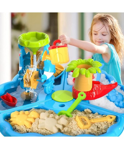 Kids Sand Water Table Toys for Toddlers 3 in 1 Sand and Water Play Table Beach Toy for Kids Boys Girls Kids Table Activity Se...