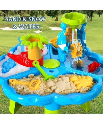 Kids Sand Water Table Toys for Toddlers 3 in 1 Sand and Water Play Table Beach Toy for Kids Boys Girls Kids Table Activity Se...