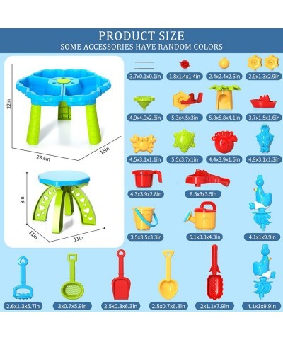 Kids Sand Water Table Toys for Toddlers 3 in 1 Sand and Water Play Table Beach Toy for Kids Boys Girls Kids Table Activity Se...