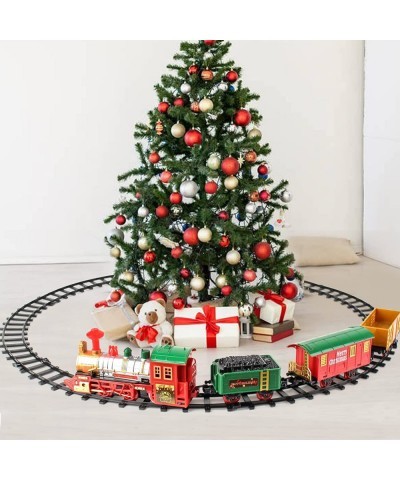 Christmas Train Set Train Set Around The Tree for Boys Girls with Light & Sound Train Tracks Set for 3 4 5 6 7 8+ Year Old Ki...