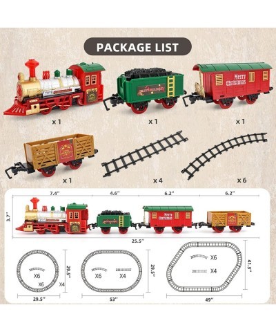 Christmas Train Set Train Set Around The Tree for Boys Girls with Light & Sound Train Tracks Set for 3 4 5 6 7 8+ Year Old Ki...