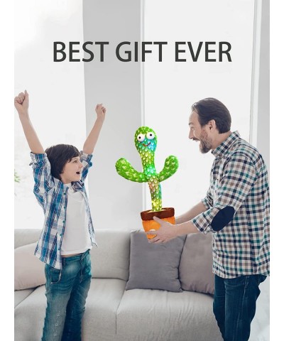 Dancing Cactus Toy Talking Cactus Baby Toys Singing Cactus Toy Cactus Mimicking Cactus Toy for Babies Smart Cactus Toy Repeat...