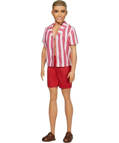 Ken 60th Anniversary Doll 1 in Throwback Beach Look with Swimsuit & Sandals for Kids 3 to 8 Years Old $34.84 Dolls