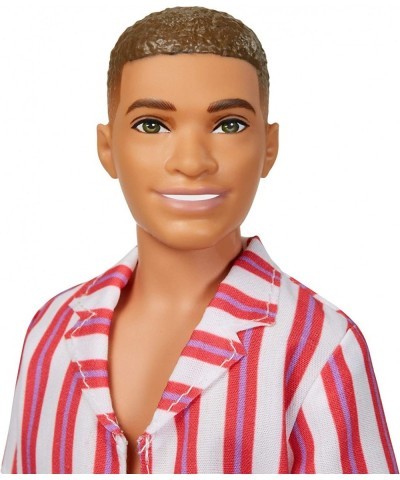 Ken 60th Anniversary Doll 1 in Throwback Beach Look with Swimsuit & Sandals for Kids 3 to 8 Years Old $34.84 Dolls