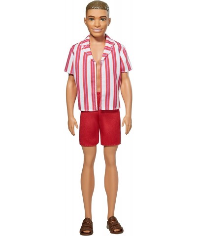 Ken 60th Anniversary Doll 1 in Throwback Beach Look with Swimsuit & Sandals for Kids 3 to 8 Years Old $34.84 Dolls