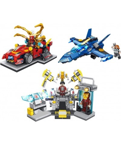 Set of 3 Hero Series Mini Figures Building Blocks Kit Assembled Action Figures Toy Set for Christmas Birthday and Fan Collect...