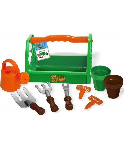 Kids Garden Tool Set with Planters Water Bucket Rakes Caddy 9Piece Set $31.51 Nature Exploration Toys