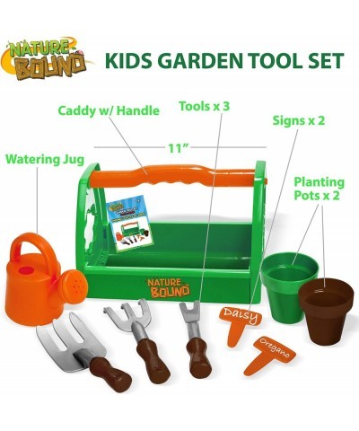 Kids Garden Tool Set with Planters Water Bucket Rakes Caddy 9Piece Set $31.51 Nature Exploration Toys