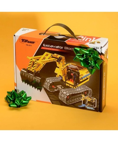 Stem Building Toys Building Set stem Kits for Boys Gift Toys for Boys Ages 6 - 14 Year Old and up 2 in 1 Model Set Excavator ...