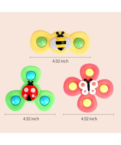 3PCS Suction cup spinner toys for 1 2 Year old boys|Spinning top baby toys 12-18 months|First birthday baby gifts for 1 Year ...