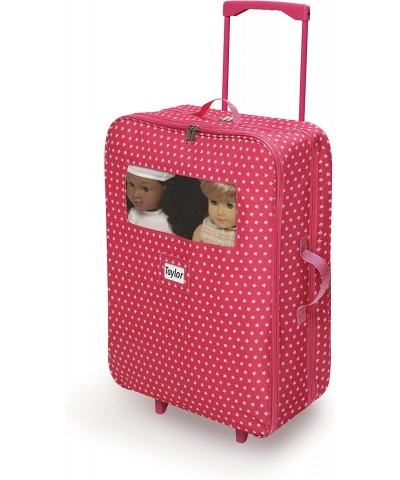 Double Trolley Doll Carrier with Two Sleeping Bags and Pillows (fits18 inch Dolls) Pink/White $63.04 Doll Accessories