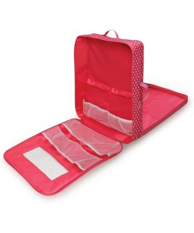 Double Trolley Doll Carrier with Two Sleeping Bags and Pillows (fits18 inch Dolls) Pink/White $63.04 Doll Accessories