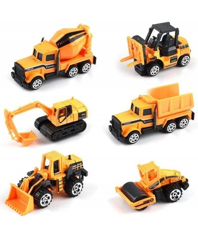 Small Construction Toys 6Pcs Construction Vehicles Trucks Kids Birthday Gifts Play Vehicle Toy Toddlers Boys Kid Toys Mini Ca...