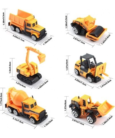 Small Construction Toys 6Pcs Construction Vehicles Trucks Kids Birthday Gifts Play Vehicle Toy Toddlers Boys Kid Toys Mini Ca...