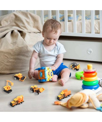 Small Construction Toys 6Pcs Construction Vehicles Trucks Kids Birthday Gifts Play Vehicle Toy Toddlers Boys Kid Toys Mini Ca...