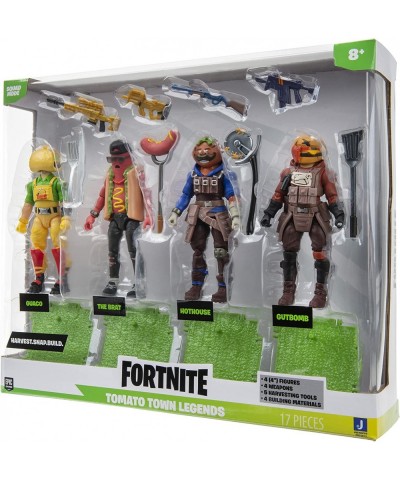 Squad Mode Tomatotown Legends 4-Figure Pack Series 6 Including Weapons Harvesting Tools Building Materials Stands and More $5...