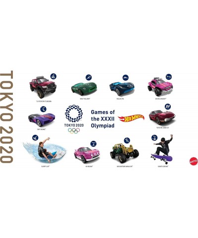 Tokyo 2020 Olympics 10 Castings In 1 Pack Features 1:64 Scale Cars With Popular Sports Themes Treasure Hunt Car Collectible A...