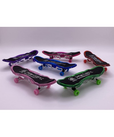 Lighted-Up Finger Skateboards - Finger Board Toys for Kids - Set of 6 Toy - Mini Skateboard Pack 6pcs - Gifts for Children Fi...