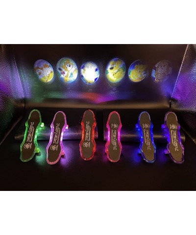 Lighted-Up Finger Skateboards - Finger Board Toys for Kids - Set of 6 Toy - Mini Skateboard Pack 6pcs - Gifts for Children Fi...