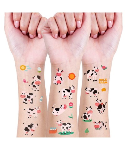 24 Sheets Cow Temporary Tattoos Birthday Decorations Cow Party Favors $17.48 Kids' Party Favor Sets