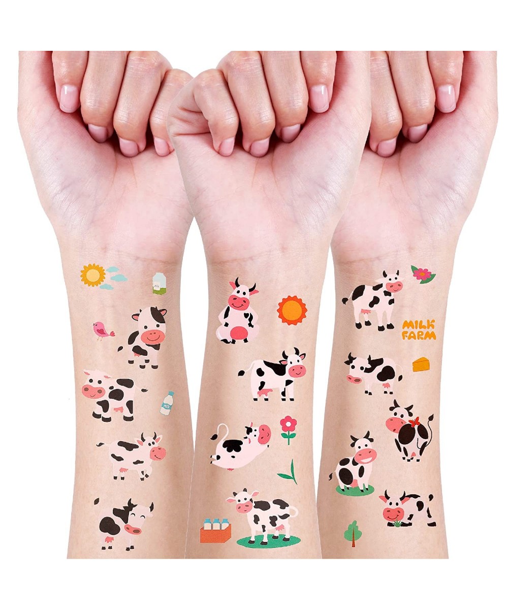 24 Sheets Cow Temporary Tattoos Birthday Decorations Cow Party Favors $17.48 Kids' Party Favor Sets