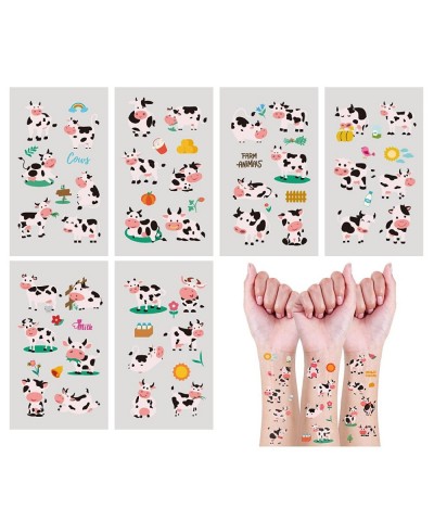 24 Sheets Cow Temporary Tattoos Birthday Decorations Cow Party Favors $17.48 Kids' Party Favor Sets