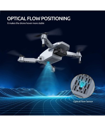 D25 Drone with Camera for Adults 4K UHD FPV Quadcopter Foldable for Beginners with Optical Flow Positioning Headless Mode Han...