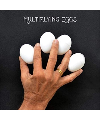 Magician's Set of 4 Multiplying Eggs Gimmick Close-Up Classical Transformation Hen Egg Production Magic Trick White $17.94 Ma...