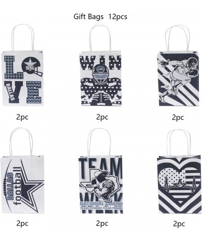 Football Party Supplies Gift Candy Bags for Fans Dallas Birthday Party Supplies Paper Bags with Handle Girls Boys $29.93 Kids...