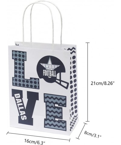 Football Party Supplies Gift Candy Bags for Fans Dallas Birthday Party Supplies Paper Bags with Handle Girls Boys $29.93 Kids...