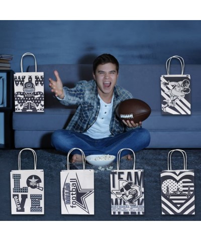 Football Party Supplies Gift Candy Bags for Fans Dallas Birthday Party Supplies Paper Bags with Handle Girls Boys $29.93 Kids...