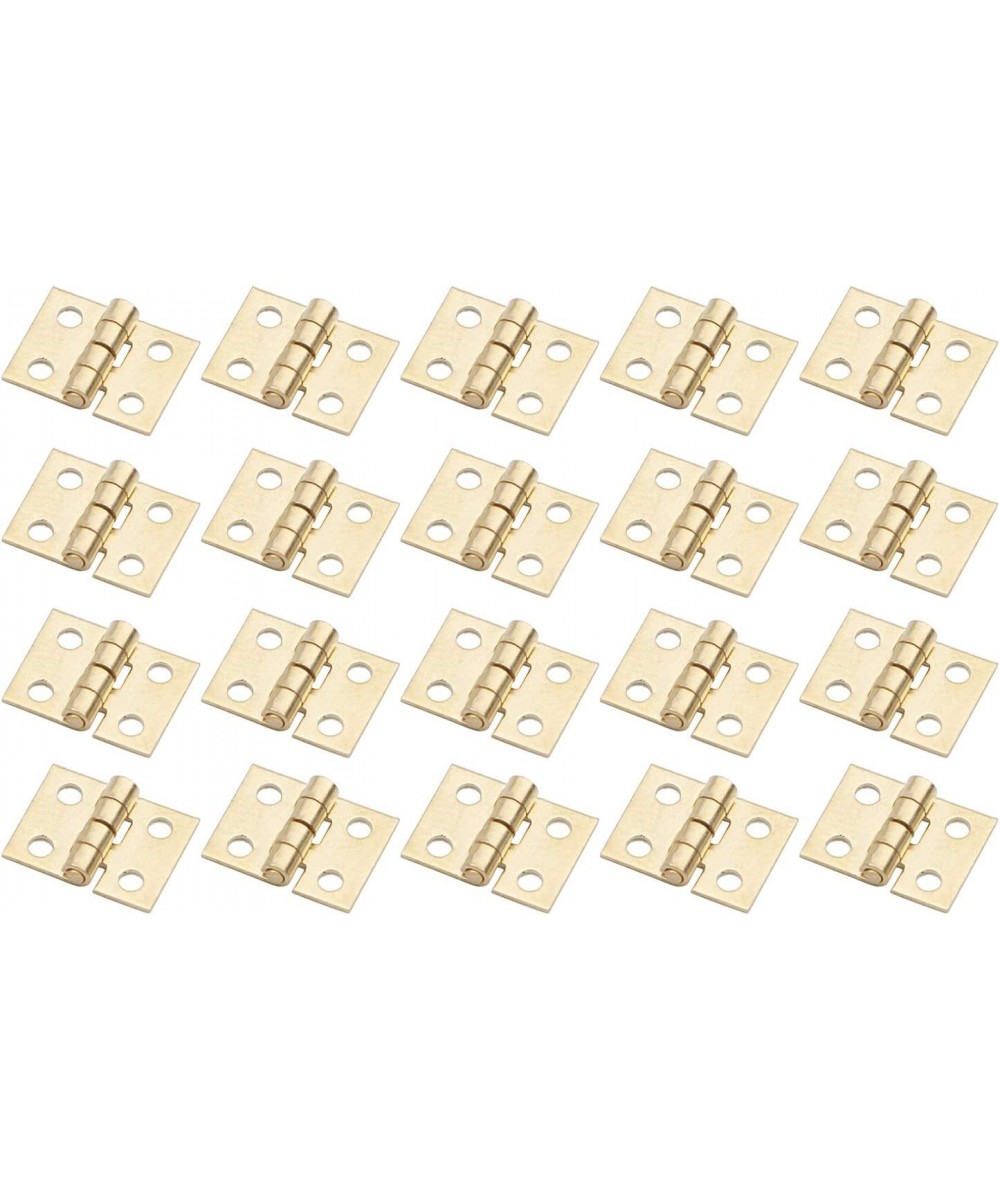 20PCS 108MM Mini Tiny Brass Hinge with Nails Jewelry Chest Gift Wine Music Box Dollhouse $15.97 Dollhouse Accessories