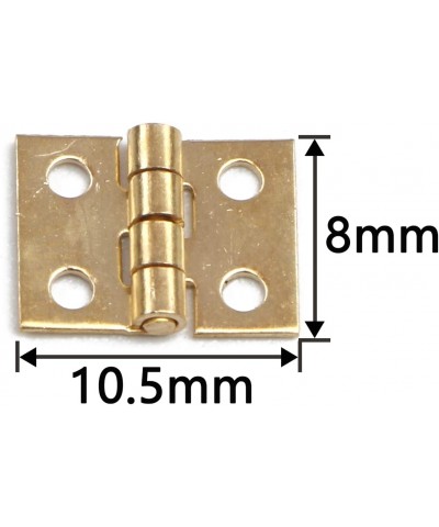 20PCS 108MM Mini Tiny Brass Hinge with Nails Jewelry Chest Gift Wine Music Box Dollhouse $15.97 Dollhouse Accessories