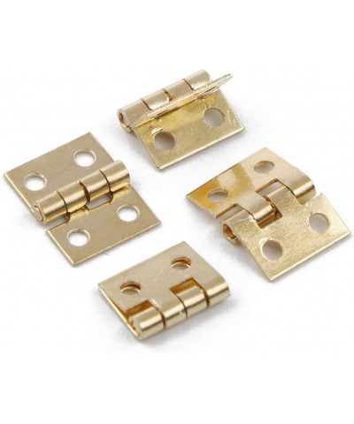 20PCS 108MM Mini Tiny Brass Hinge with Nails Jewelry Chest Gift Wine Music Box Dollhouse $15.97 Dollhouse Accessories