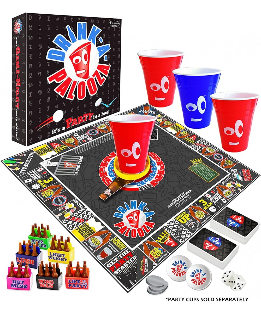 Board Games: Party Drinking Games for Adults - Game Night Party Games | Fun Adult Beer Games Gift with Beer Pong + Flip Cup +...