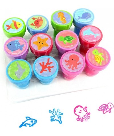 12 Pcs Ocean Life Turtle Stamp Kit for Kids Self Inking Stamps Gift Party Favors $15.74 Kids' Drawing & Writing Boards