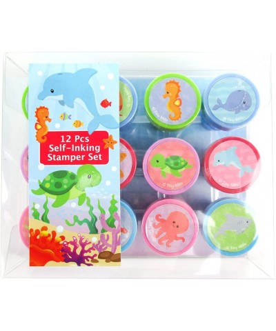 12 Pcs Ocean Life Turtle Stamp Kit for Kids Self Inking Stamps Gift Party Favors $15.74 Kids' Drawing & Writing Boards