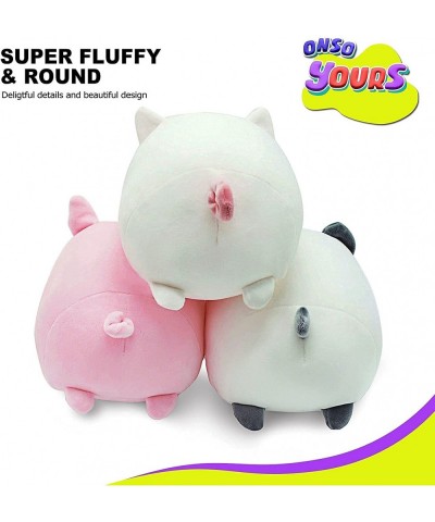 Plush Toys Set 3Pcs Stuffed Animals with Panda Pig and Cat Creative Decoration Cuddly Plush Pillows 9" for Kids Girls Boys (P...