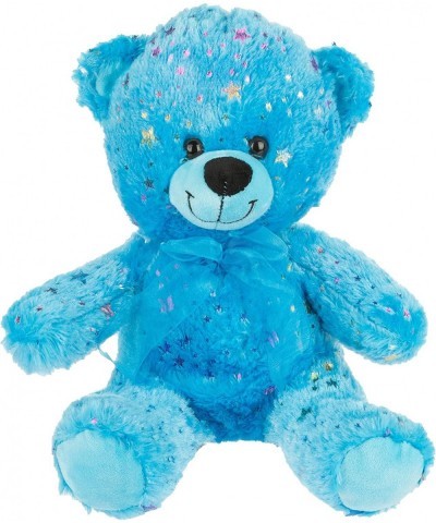 Star Teddy Bear Plush Toy Sparkling Blue Bear Stuffed Animals Soft Plush Teddy Bear for Kids Boys Girls Best Gifts for Birthd...