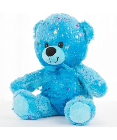 Star Teddy Bear Plush Toy Sparkling Blue Bear Stuffed Animals Soft Plush Teddy Bear for Kids Boys Girls Best Gifts for Birthd...