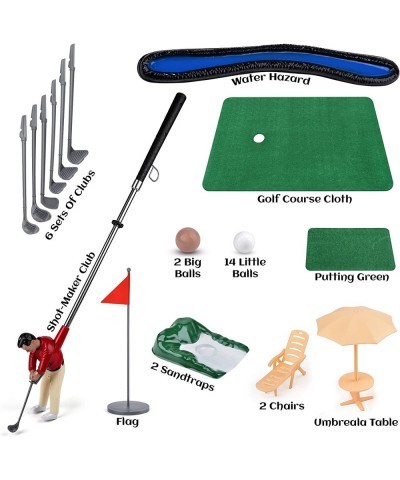 Mini Golfing Man Indoor Golf Kit – Golf Course Backyard Set – Complete Mini Golf for Home – Easy to Set Up and Play – Lightwe...