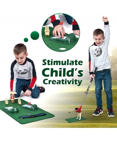 Mini Golfing Man Indoor Golf Kit – Golf Course Backyard Set – Complete Mini Golf for Home – Easy to Set Up and Play – Lightwe...