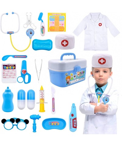 Kids Doctor Kit Pretend Medical Kits Doctor Nurse Dentist Costume Stethoscope Toy Carry Case Educational Creative STEM Birthd...