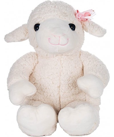 Lamb Stuffed Animal with Pink Bow Cuddly Lamb Plush Toy Lovely Fluffy Sutffed Sheep Great Gift for Kids Girls (16”) $22.38 St...