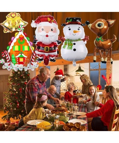 Christmas Balloons Santa Claus Reindeer Snowman Helium Balloon for Xmas Christmas Party Decoration Supplies $23.81 Kids' Part...