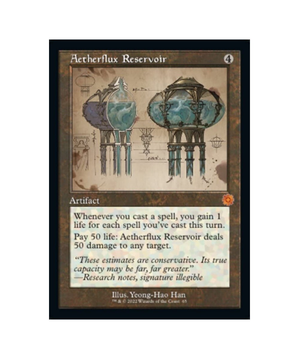 Magic: the Gathering - Aetherflux Reservoir (065) - Schematic - The Brothers' War Retro Artifacts $23.39 Trading Cards & Acce...